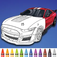 Скачать взломанную Cars Color By Number (Цветные машины по номерам)  [МОД Много денег] - полная версия apk на Андроид