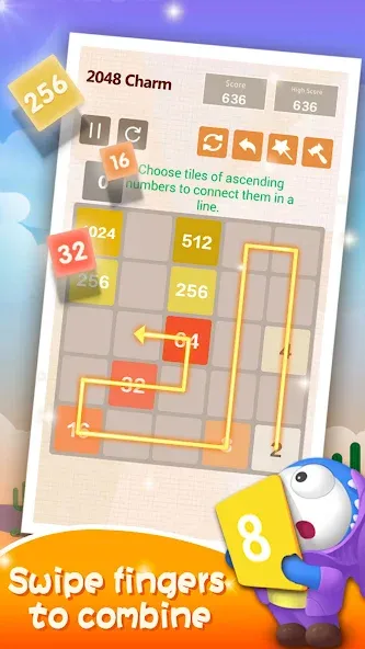 Number Charm: Slide Puzzle (Две тысячи сорок восемь)  [МОД Mega Pack] Screenshot 2