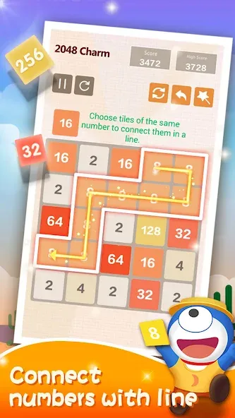 Number Charm: Slide Puzzle (Две тысячи сорок восемь)  [МОД Mega Pack] Screenshot 3