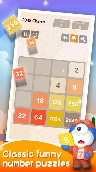 Number Charm: Slide Puzzle (Две тысячи сорок восемь)  [МОД Mega Pack] Screenshot 4