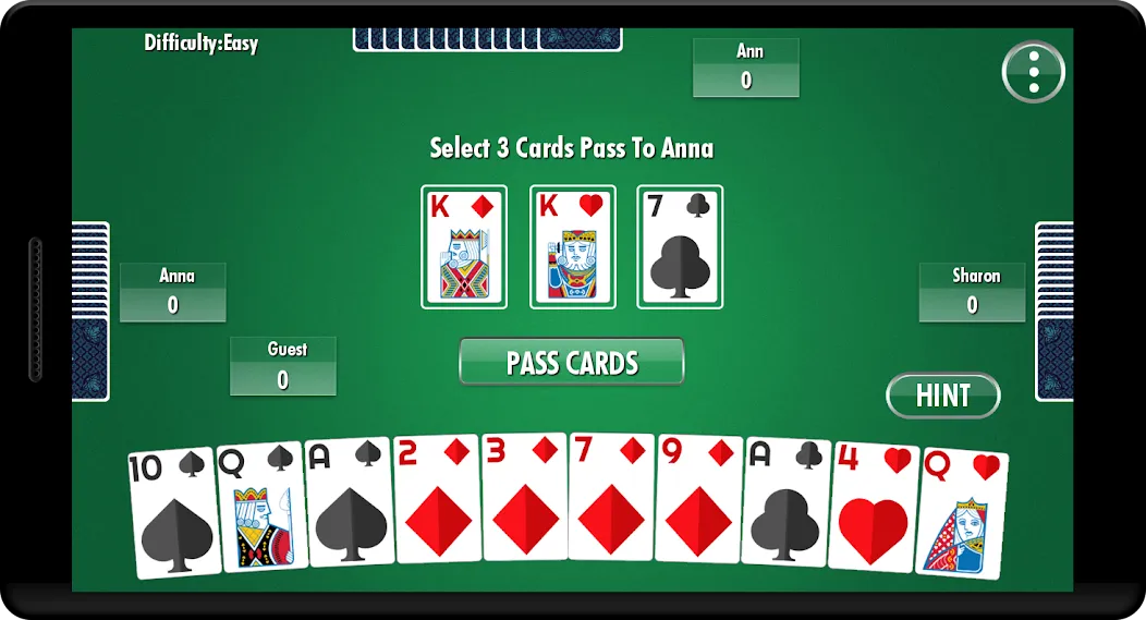 Hearts - Card Game (Хартс)  [МОД Бесконечные деньги] Screenshot 1