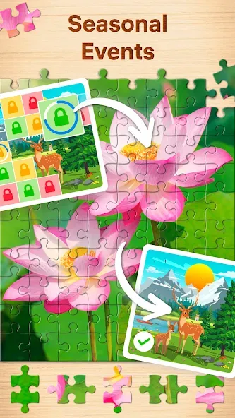 Jigsaw Puzzles - Puzzle Games  [МОД Mega Pack] Screenshot 4