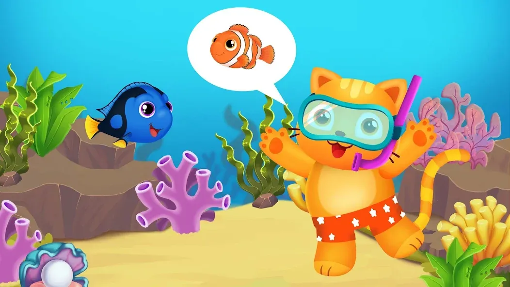 Baby Aquarium - Fish game  [МОД Unlocked] Screenshot 3