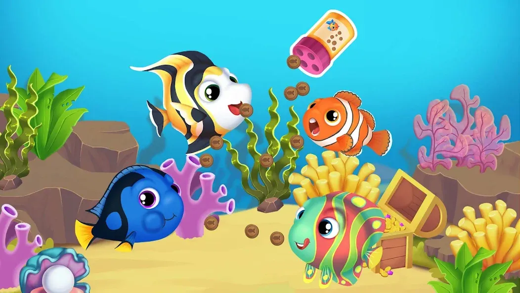 Baby Aquarium - Fish game  [МОД Unlocked] Screenshot 5