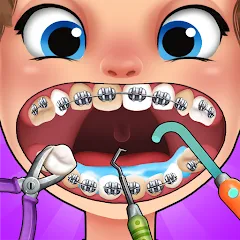 Взломанная Dentist games  [МОД Бесконечные монеты] - последняя версия apk на Андроид