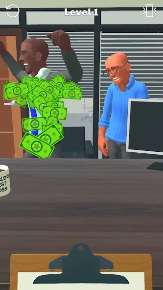 Boss Life 3D: Office Adventure (Босс Лайф 3Д)  [МОД Много монет] Screenshot 2