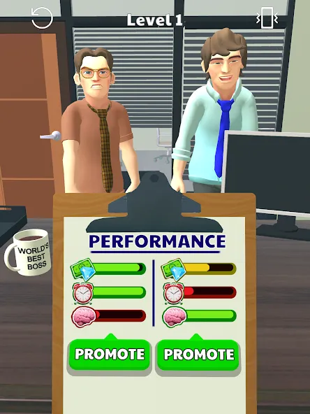 Boss Life 3D: Office Adventure (Босс Лайф 3Д)  [МОД Много монет] Screenshot 5