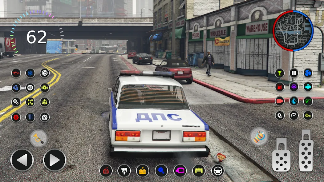 Police Car Riders: VAZ 2107  [МОД Menu] Screenshot 3