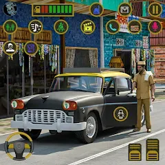 Взломанная Indian Taxi Simulator car Game (Индийский такси симулятор автомобиля Игра)  [МОД Menu] - последняя версия apk на Андроид