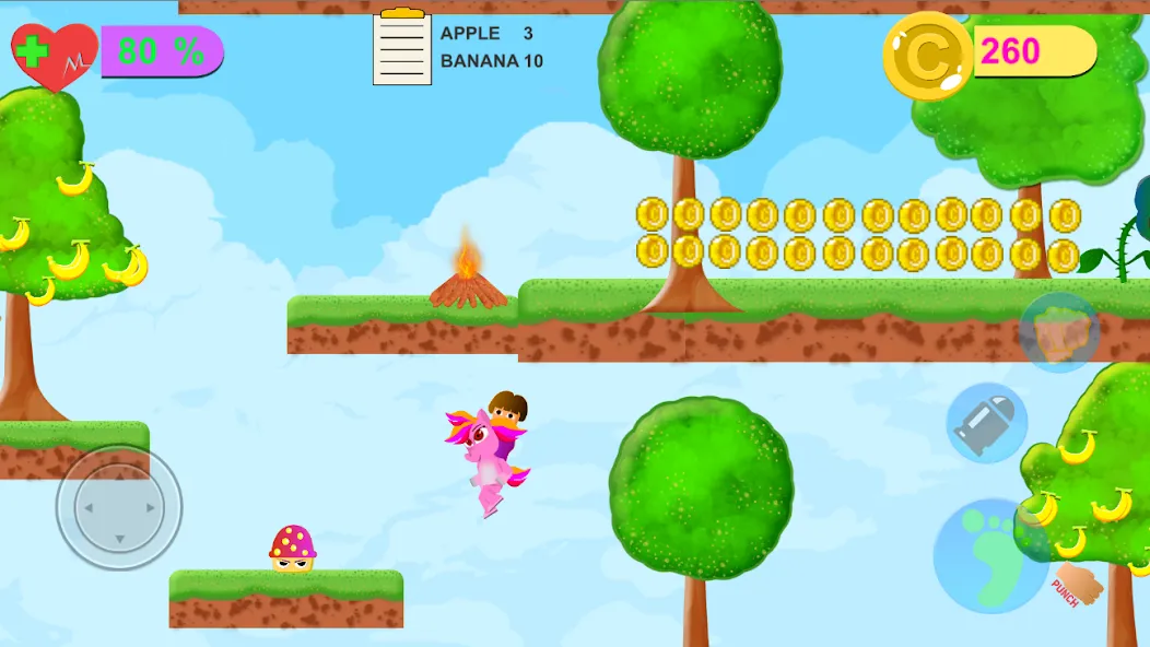 Dora Riding Pony Escape Jungle (Дора на Пони Едет из Джунглей)  [МОД Все открыто] Screenshot 2