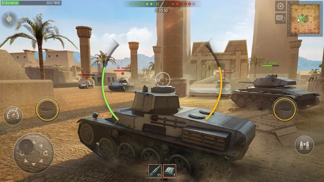 Battle Tanks: Tank Games WW2 (Бэтл Тэнкс)  [МОД Mega Pack] Screenshot 3