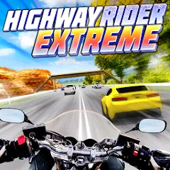 Скачать взломанную Highway Rider Extreme - 3D Mot (Хайвей Райдер Экстрим)  [МОД Menu] - полная версия apk на Андроид