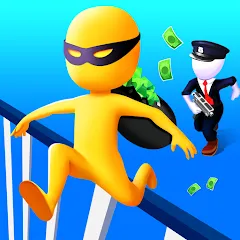 Скачать взломанную Thief Run Race 3D: Fun Race  [МОД Много монет] - полная версия apk на Андроид