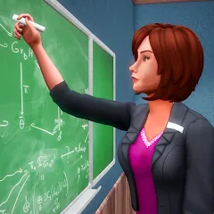 Скачать взломанную High School Teacher Simulator  [МОД Все открыто] - полная версия apk на Андроид