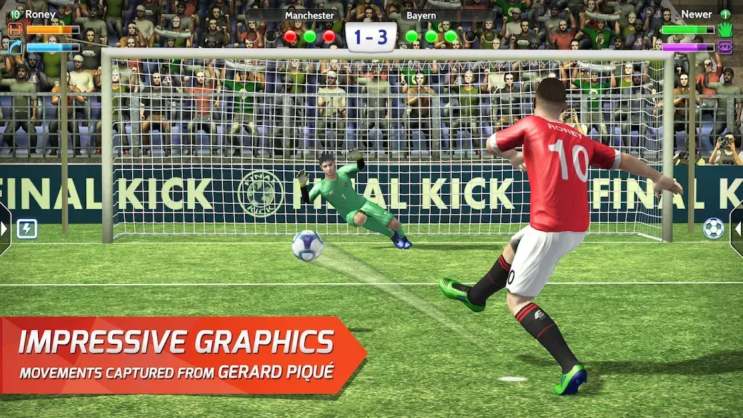 Final Kick: Online Soccer (Финаль кик)  [МОД Бесконечные монеты] Screenshot 1