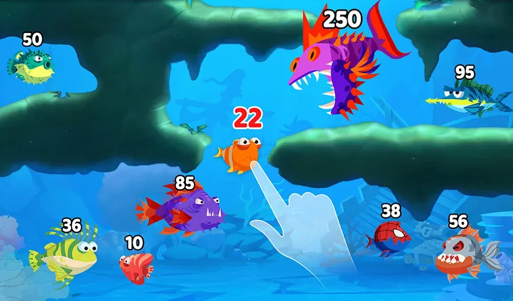 Fish Town IO: Mini Aquarium (Фиш Таун Ай Ой)  [МОД Бесконечные монеты] Screenshot 2