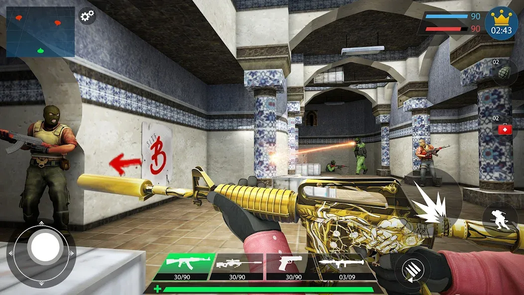 Commando Gun Shooting Games 3D  [МОД Меню] Screenshot 4