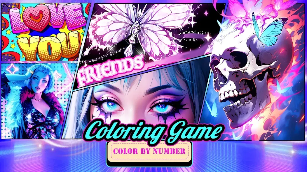 Coloring Games-Color By Number  [МОД Бесконечные монеты] Screenshot 1