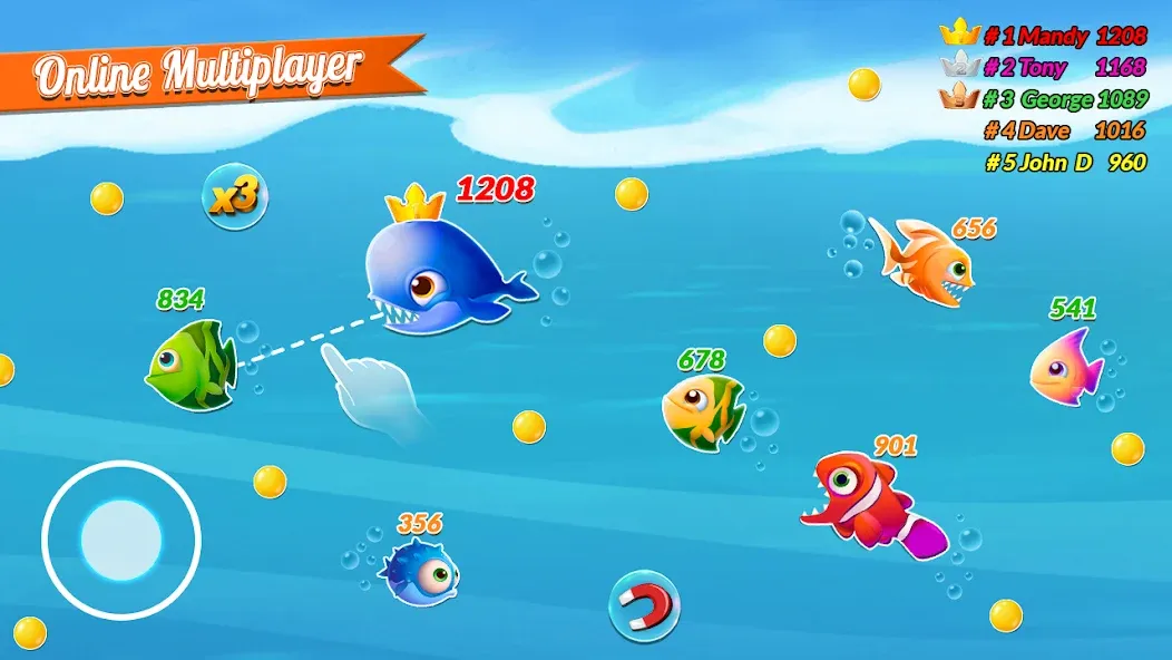 Fish.IO Fish Games Shark Games (Фиш Ай О Фиш Геймс Шарк Геймс)  [МОД Menu] Screenshot 2