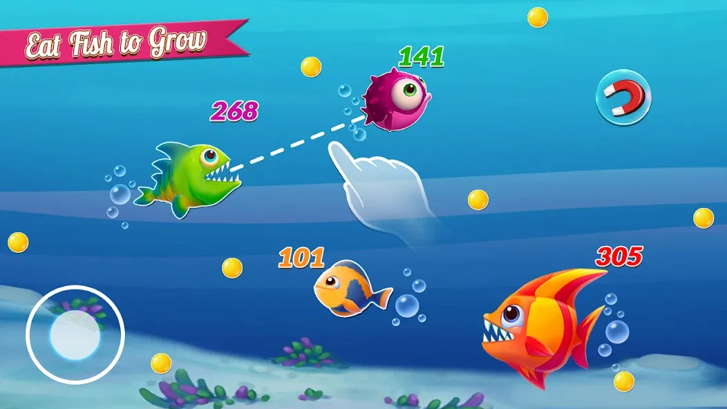 Fish.IO Fish Games Shark Games (Фиш Ай О Фиш Геймс Шарк Геймс)  [МОД Menu] Screenshot 5