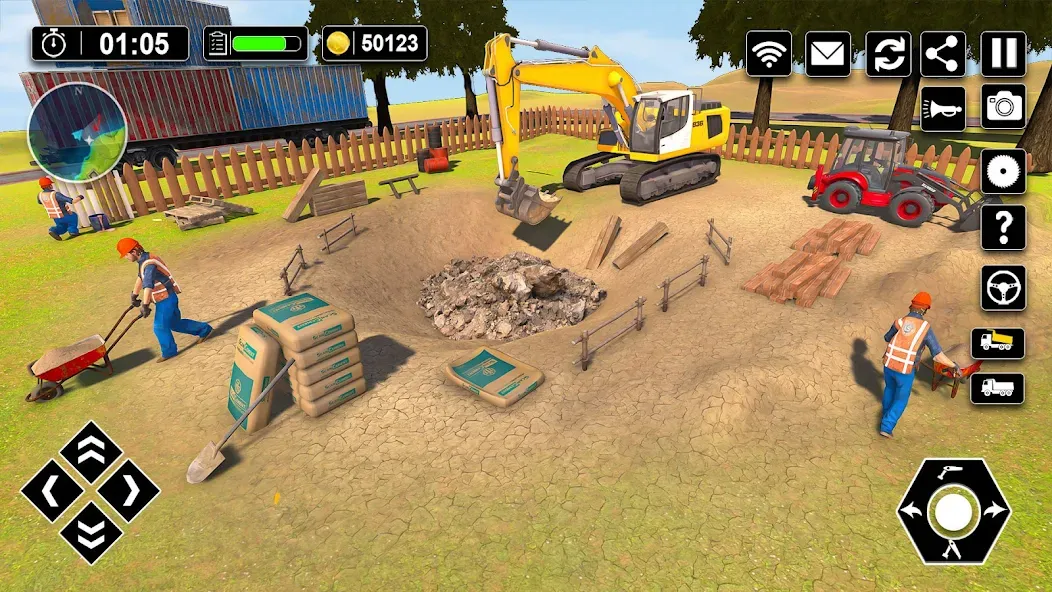 Wood House Construction Game  [МОД Меню] Screenshot 1