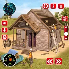 Взлом Wood House Construction Game  [МОД Меню] - последняя версия apk на Андроид