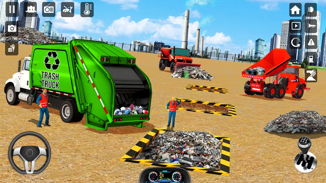 Trash Truck Games Simulator 3D  [МОД Много денег] Screenshot 3