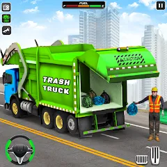 Взломанная Trash Truck Games Simulator 3D  [МОД Много денег] - полная версия apk на Андроид