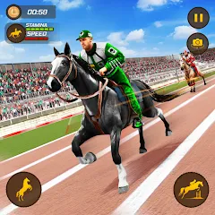 Скачать взломанную Horse Racing Game: Horse Games  [МОД Menu] - стабильная версия apk на Андроид