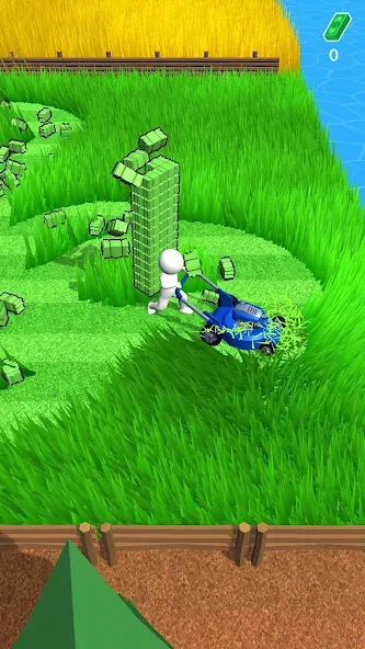 Stone Grass: Mowing Simulator (Стоун Грасс)  [МОД Бесконечные монеты] Screenshot 2