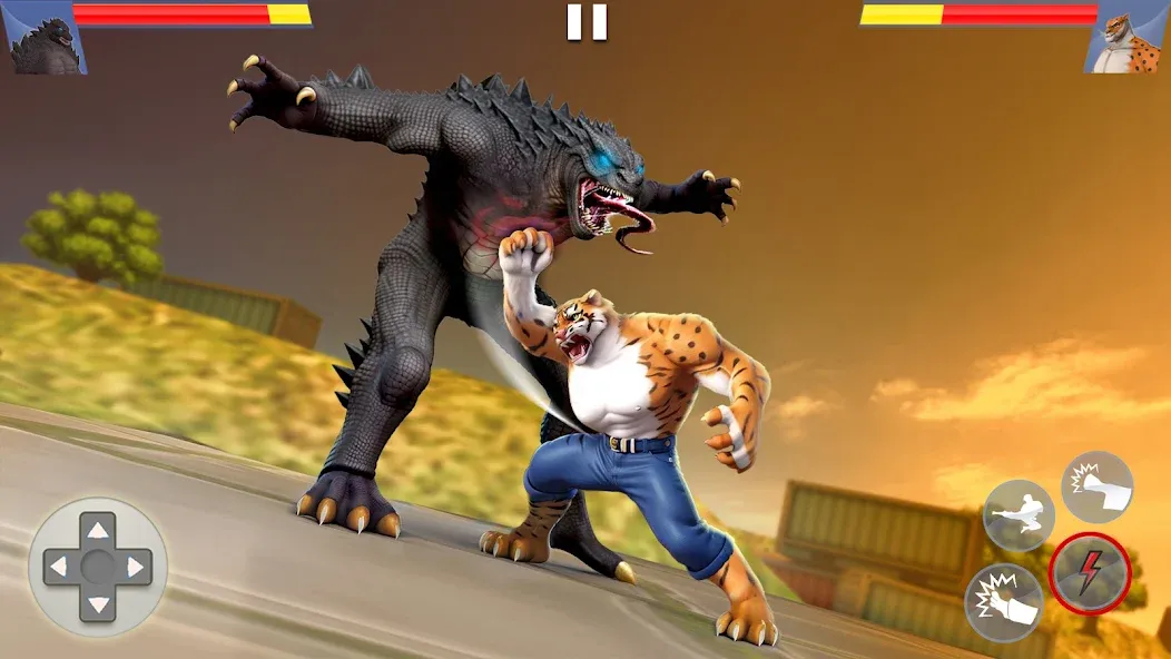 Kung Fu Animal: Fighting Games (Кунгфу животное)  [МОД Много денег] Screenshot 1