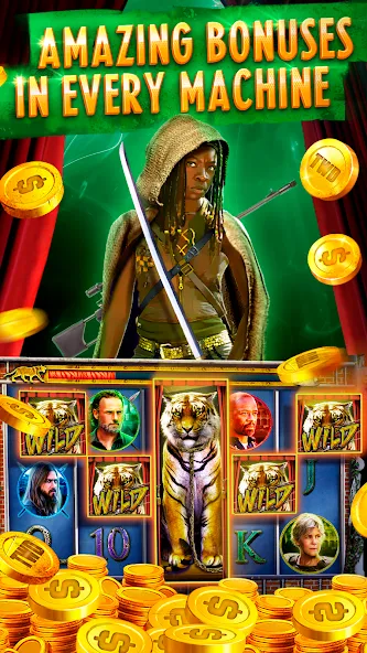 The Walking Dead Casino Slots (Зе Вокинг Дед Казино Слотс)  [МОД Бесконечные деньги] Screenshot 4