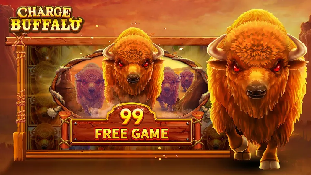 Charge Buffalo Slot-TaDa Games (Чардж Буффало Слот)  [МОД Меню] Screenshot 2