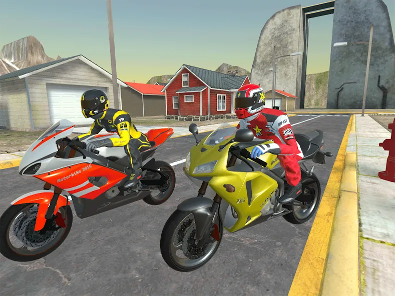 Moto bike Driving: Mega Ramp  [МОД Unlimited Money] Screenshot 2