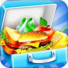 Скачать взлом Lunch Box cooking Games 2023 (ШКОЛЬНЫЙ ОБЕД ПРИГОТОВЛЕНИЕ ПИЩИ Создание поваров)  [МОД Много монет] - стабильная версия apk на Андроид