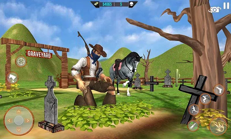 West Cowboy Shooting Games 3D  [МОД Menu] Screenshot 4