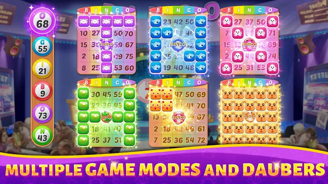 Bingo Rush - Club Bingo Games (Бинго Раш)  [МОД Menu] Screenshot 2