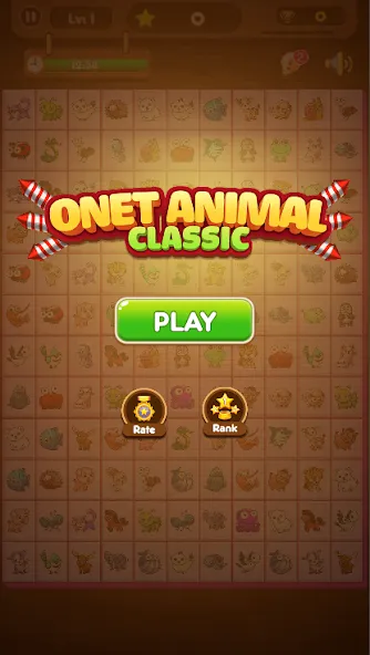 Onet Connect Animal Game (Онет Соединить Животные игра)  [МОД Бесконечные монеты] Screenshot 1