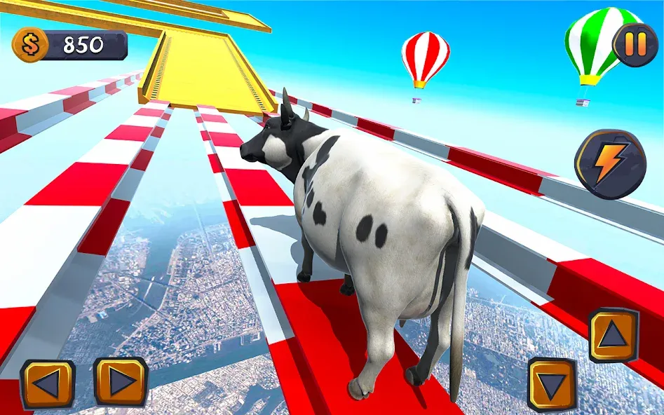 Epic Cow Ramp Rush Run Game  [МОД Много денег] Screenshot 1