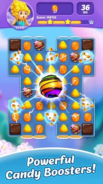 Candy Charming - Match 3 Games (энди Чарминг)  [МОД Меню] Screenshot 2