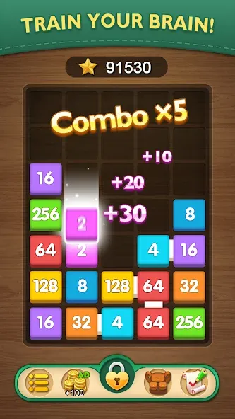 Merge Puzzle - Number Games (Мердж Пазл)  [МОД Все открыто] Screenshot 3