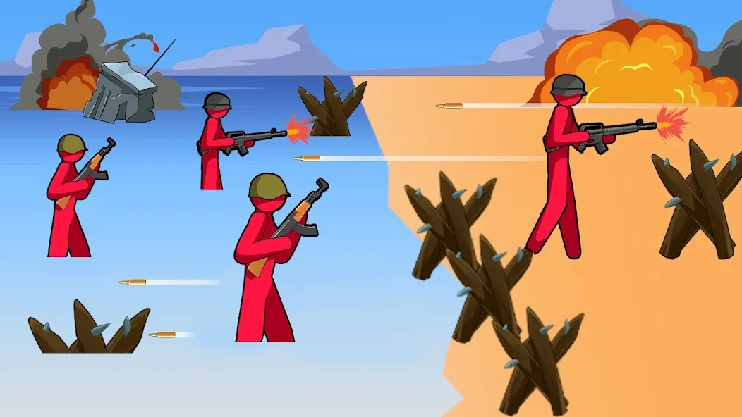 Stickman History Battle (Стикмен История Битва)  [МОД Много денег] Screenshot 5