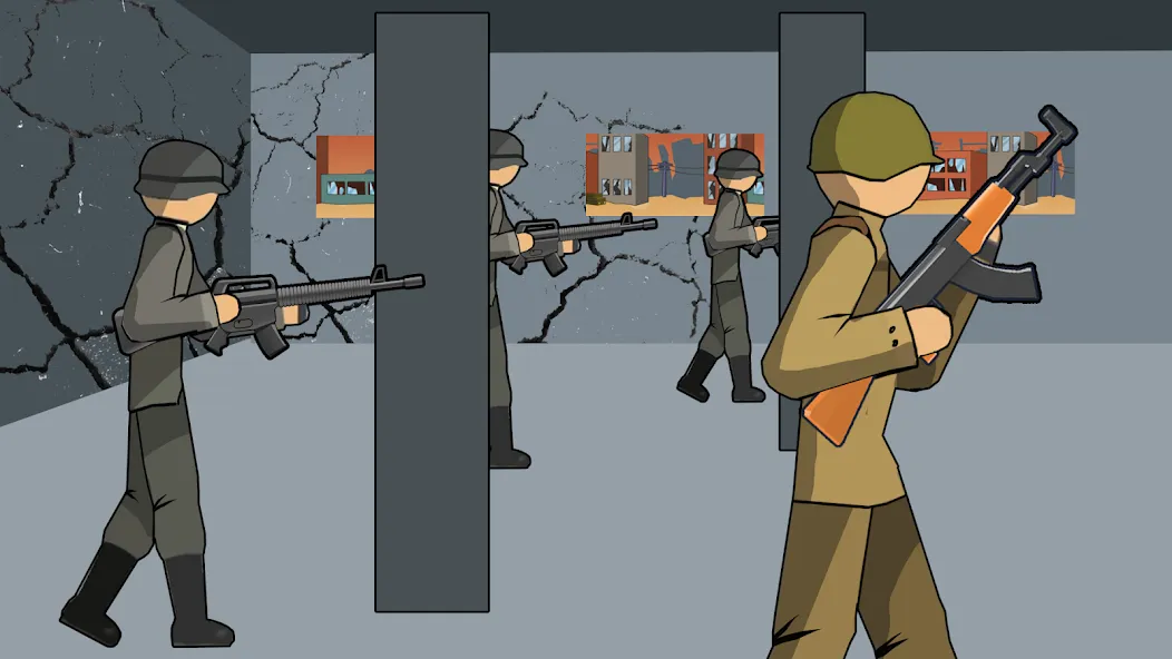 Stickman WW2 (Стикмэн Вторая Мировая война)  [МОД Много монет] Screenshot 4