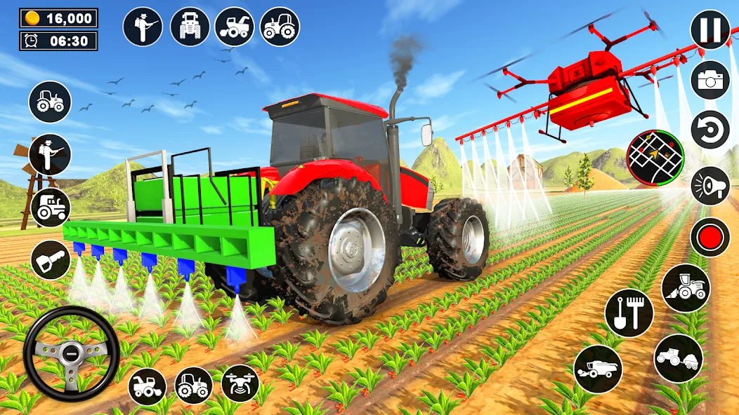 Real Tractor Driving Simulator (Реальный симулятор вождения трактора)  [МОД Mega Pack] Screenshot 4