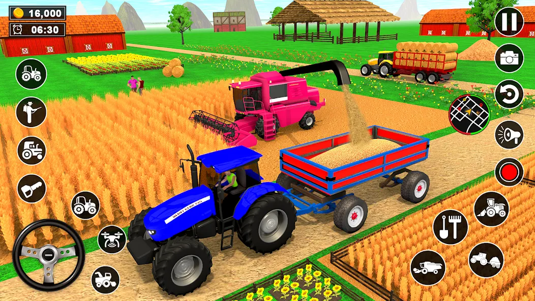 Real Tractor Driving Simulator (Реальный симулятор вождения трактора)  [МОД Mega Pack] Screenshot 5