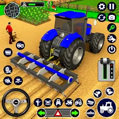 Скачать взлом Real Tractor Driving Simulator (Реальный симулятор вождения трактора)  [МОД Mega Pack] - полная версия apk на Андроид