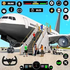 Скачать взломанную Airplane Simulator Plane Games  [МОД Много денег] - полная версия apk на Андроид