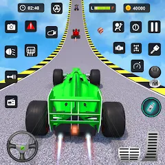 Взлом Formula Car Stunt - Car Games (Формула автомобиль трюк)  [МОД Unlocked] - полная версия apk на Андроид