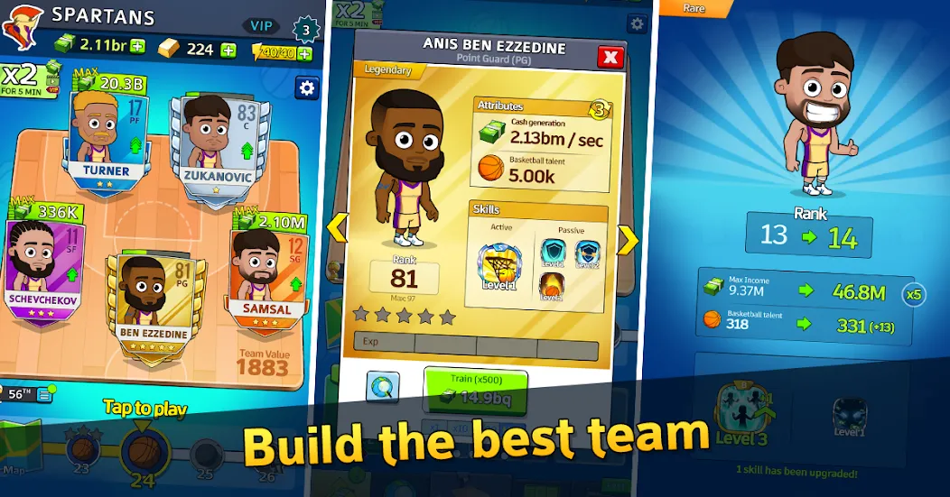 Idle Five Basketball tycoon (Айдл Файв Баскетбольный тайкун)  [МОД Много денег] Screenshot 2