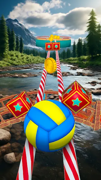 Fast Ball Jump - Going Ball 3d (Скай Болл Джамп)  [МОД Бесконечные монеты] Screenshot 2